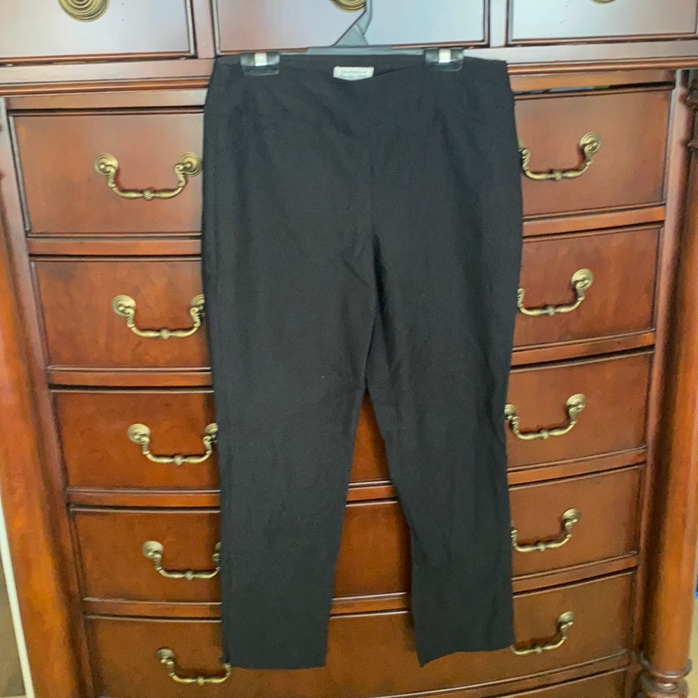 Charter club pant shop petite size 8P cropped black pants fits us M